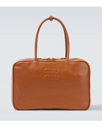 Miu Miu - Tote Bag Beau Large Aus Leder - Lyst