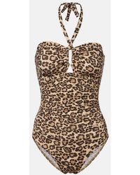 Zimmermann - Wanderlust Leopard-Print Swimsuit - Lyst