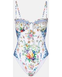 CAMILLA - Embellished Printed Swimsuit - Lyst