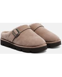 Brunello Cucinelli - Monili Suede Slippers - Lyst