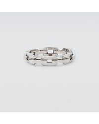 SHAY - Ring Mini Deco Link aus 18kt Weissgold - Lyst
