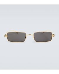 Cartier - Embellished Rectangular Sunglasses - Lyst