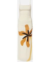 Cala De La Cruz - Kim Floral Jersey Maxi Dress - Lyst