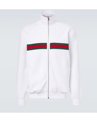 Gucci - Web Stripe Cotton-Blend Track Jacket - Lyst