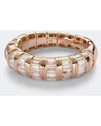 SHAY - 18Kt Rose Ring With Diamonds - Lyst