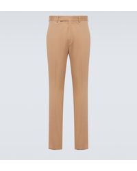 Zegna - Cotton Blend Suit Pants - Lyst