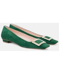 Roger Vivier - Escarpins Belle Vivier 25 En Daim - Lyst