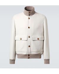 Brunello Cucinelli - Jacke Aus Wolle - Lyst
