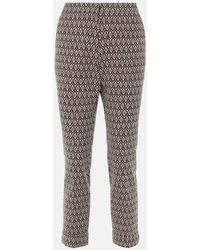 Etro - Pantalones Cropped De Mezcla De Algodon - Lyst