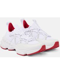 Christian Louboutin - Trailnrun Donna Leather Low-Top Trainers - Lyst