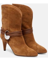 Isabel Marant - Dytho Suede Ankle Boots - Lyst