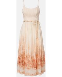 Zimmermann - Wanderlust Corset Midi Dress - Lyst