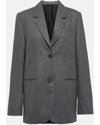 TOTEME - Single-breasted Notch-lapel Recycled Wool-blend Blazer - Lyst