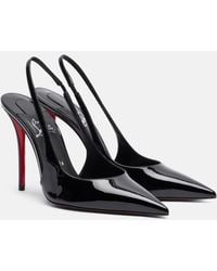 Christian Louboutin - Miss Z Patent Leather Slingback Pumps - Lyst