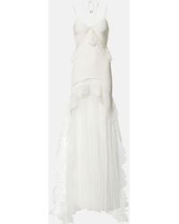 David Koma - Bridal Robe Aus Taft Und Tuell Mit Spitze - Lyst