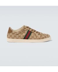 Gucci - Stretch Gg Canvas Low-Top Sneakers - Lyst