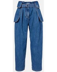 Loewe - Belted Wide-Leg Jeans - Lyst