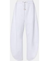 Alaïa - Cotton Jersey Sweatpants - Lyst
