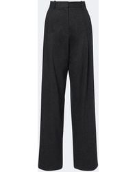 KHAITE - August Wool And Cashmere Wide-Leg Pants - Lyst