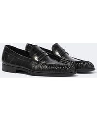 Magnanni - Eel Leather Penny Loafers - Lyst