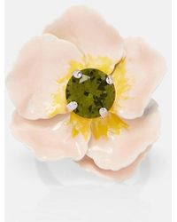 Simone Rocha - Ring Blooming Poppy Mit Kristall - Lyst