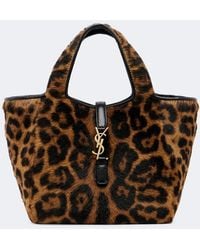 Saint Laurent - Le 5 A 7 Bea Baby Calf Hair Top-Handle Bag - Lyst