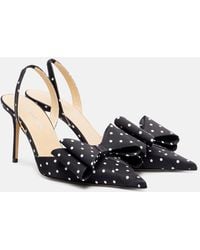 Mach & Mach - Le Cadeau 85 Polka-Dot Satin Pumps - Lyst