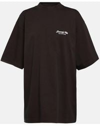 Balenciaga Chalk Coton Oversize Shirt in White | Lyst Canada