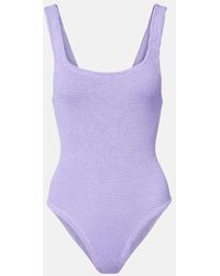 Hunza G - Square Neck Swimsuit - Lyst