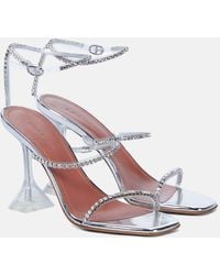 AMINA MUADDI - Gilda Embellished Pvc Sandals - Lyst