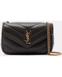 Saint Laurent - Loulou Mini Leather Shoulder Bag - Lyst