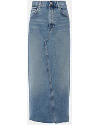 Citizens of Humanity - Circolo Reworked Denim Maxi Skirt - Lyst
