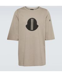 Moncler Genius - X Rick Owens - T-shirt in jersey di cotone con logo - Lyst