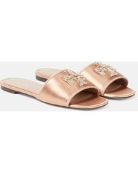 Tory Burch - Miller Crystal-Embellished Slides - Lyst