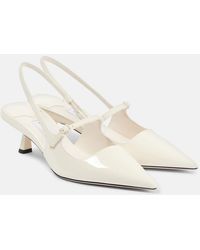 Jimmy Choo - Didi 45 Patent Leather Slingback Pumps - Lyst