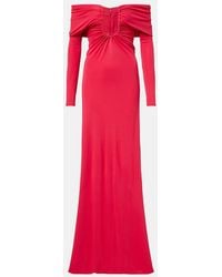 Christopher Esber - Arced Palm Cutout Gathered Gown - Lyst