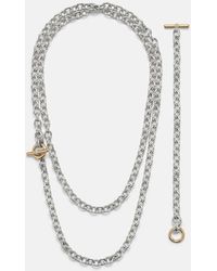 David Yurman - Dy Mercer Sterling And 18Kt Chain Necklace With Diamonds - Lyst