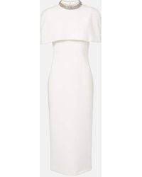 Roland Mouret - Embellished Crepe Cocktail Dress - Lyst