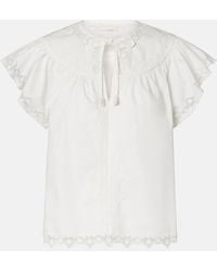 Ulla Johnson - Top Effie De Algodon Bordado - Lyst