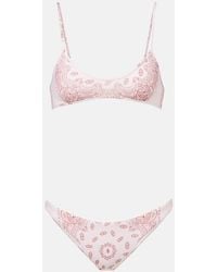 The Attico - Bandana Mid-Rise Bikini - Lyst