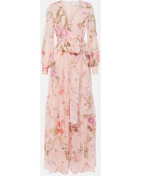 Erdem - Floral Silk Voile Gown - Lyst