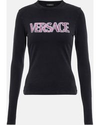 Versace - Goddess Logo Long-sleeve T-shirt - Lyst