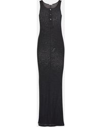 Ami Paris - Knitted Cotton Maxi Dress - Lyst