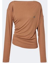 Vivienne Westwood - Draped Ribbed-Knit Top - Lyst