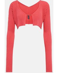 Jacquemus - La Maille Pralu Cropped Cardigan - Lyst