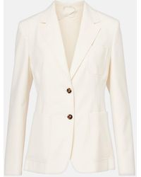 Max Mara - Single-Breasted Cotton Blazer - Lyst