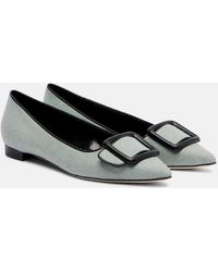 Manolo Blahnik - Maysale Buckled Ballet Flats - Lyst