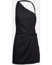 SIR. - Affogato Asymmetric Linen Minidress - Lyst