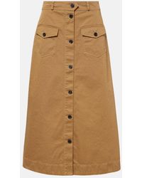 Saint Laurent - Gonna Midi - Lyst