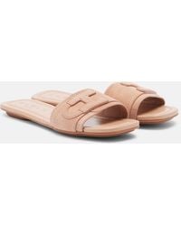 Hogan - H685 Suede Slides - Lyst